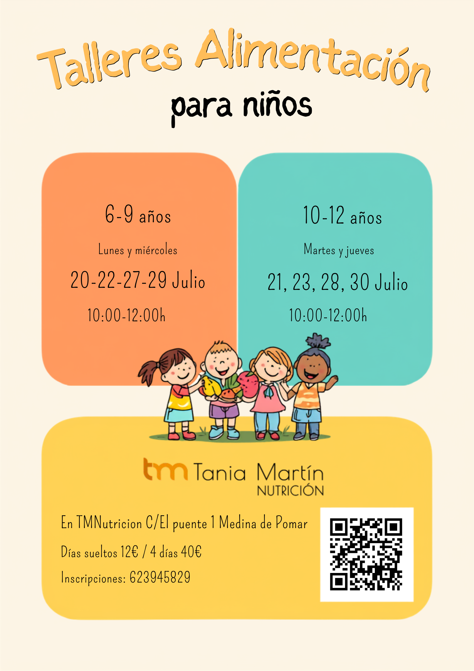 ¿Por qué tus hijos necesitan un taller de alimentación?